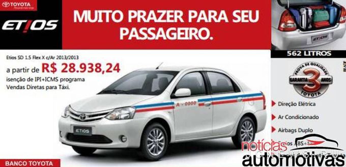 Toyota Etios отправили работать в такси