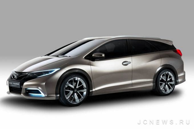 Honda публикует фотографии Civic с кузовом универсал